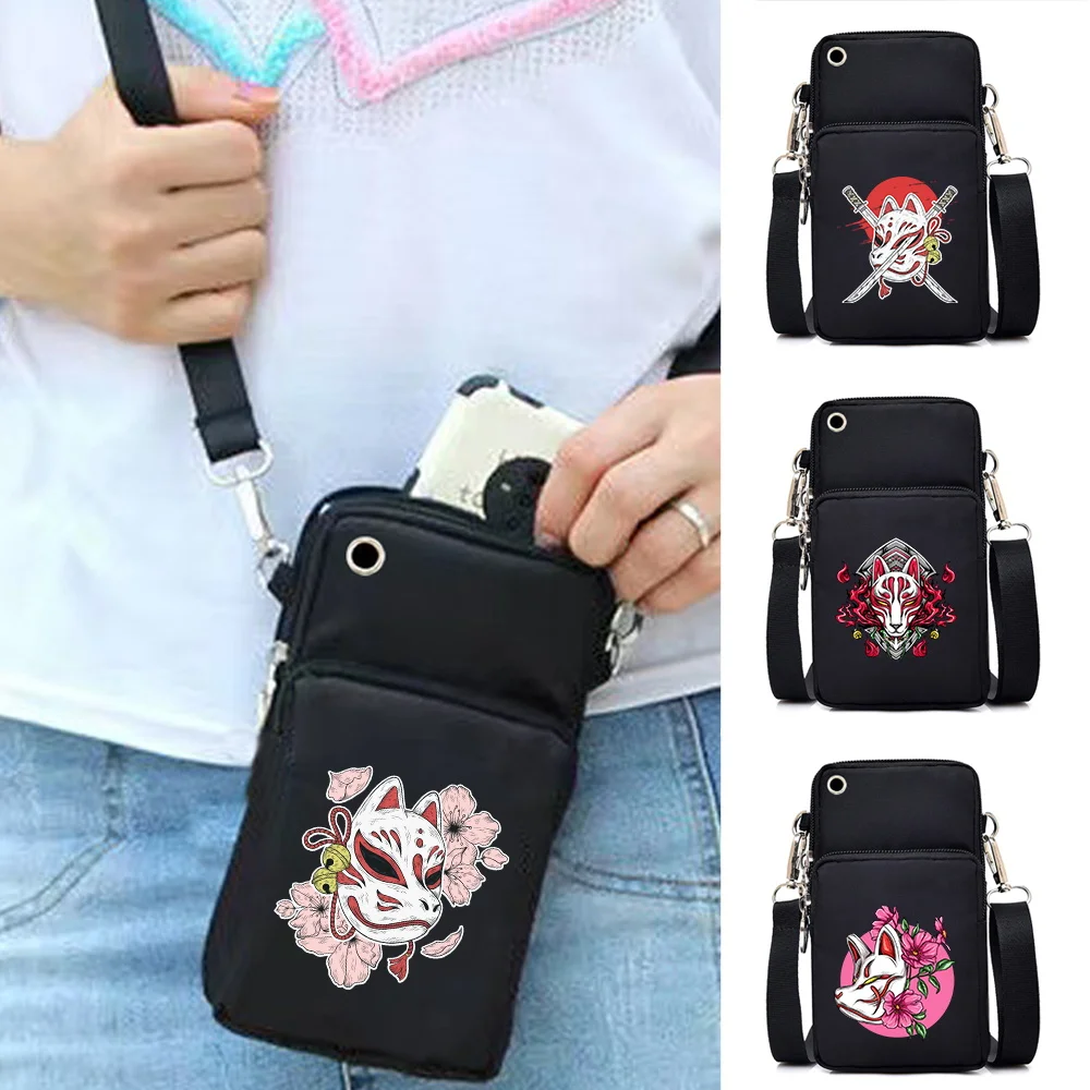 Unisex Mobile Phone Bag Case for iPhone 13 12 Mini 11 XS Huawei Samsung Harajuku Mask Series Package Women's Shoulder Bag