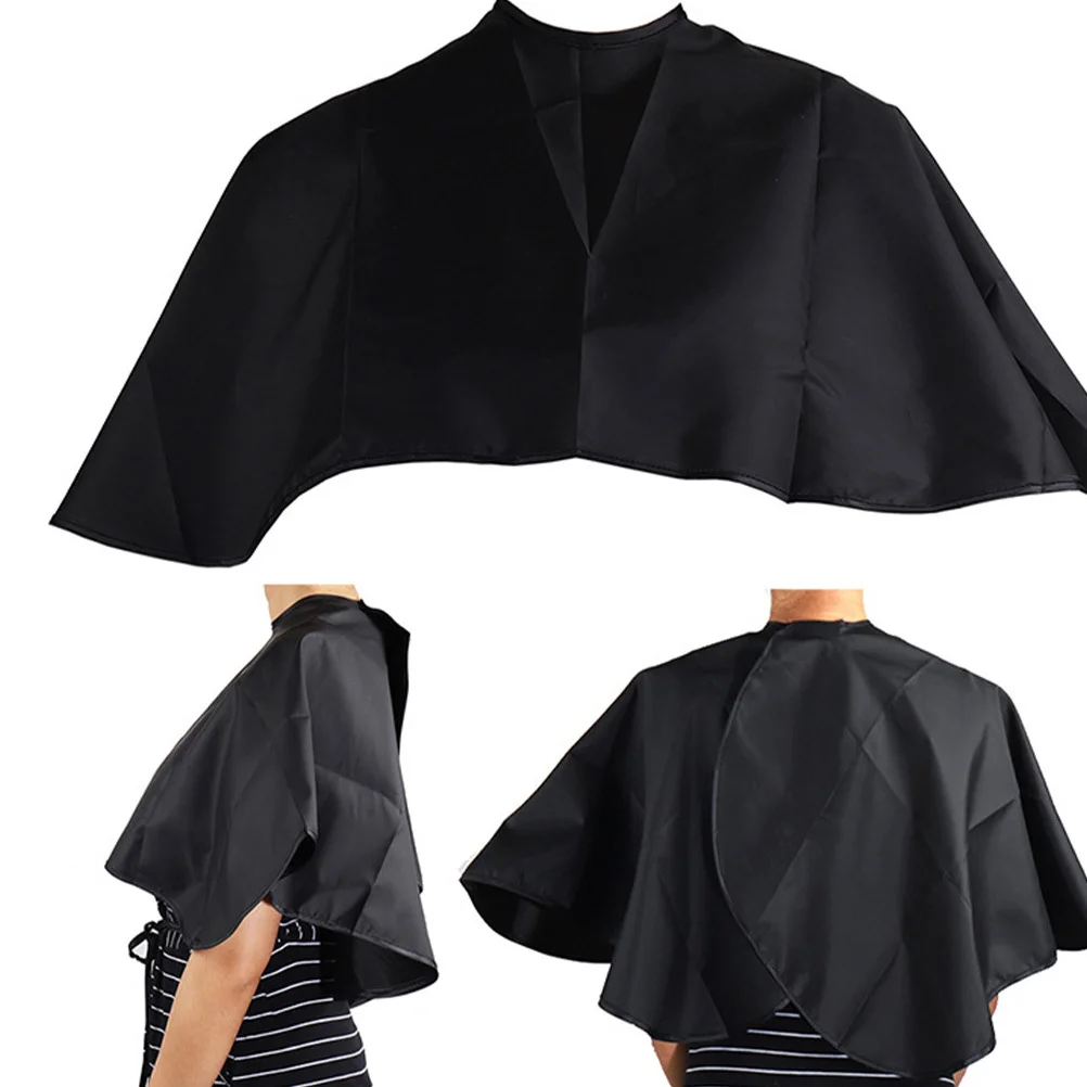 

4 шт. водонепроницаемая парикмахерская накидка для стрижки волос, профессиональная ткань для стрижки в салоне, черный легкий многоразовый парикмахерский плащ для волос