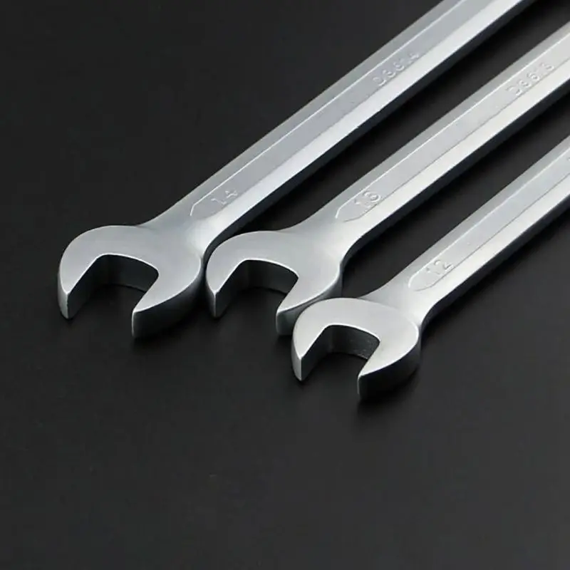 7 Teile/satz Ratsche Set, Chrome Vanadium Stahl, 8-19mm, offene Ende & Box Ende, Auto Reparatur Schraubenschlüssel mit Oxford Tasche Hand Werkzeuge
