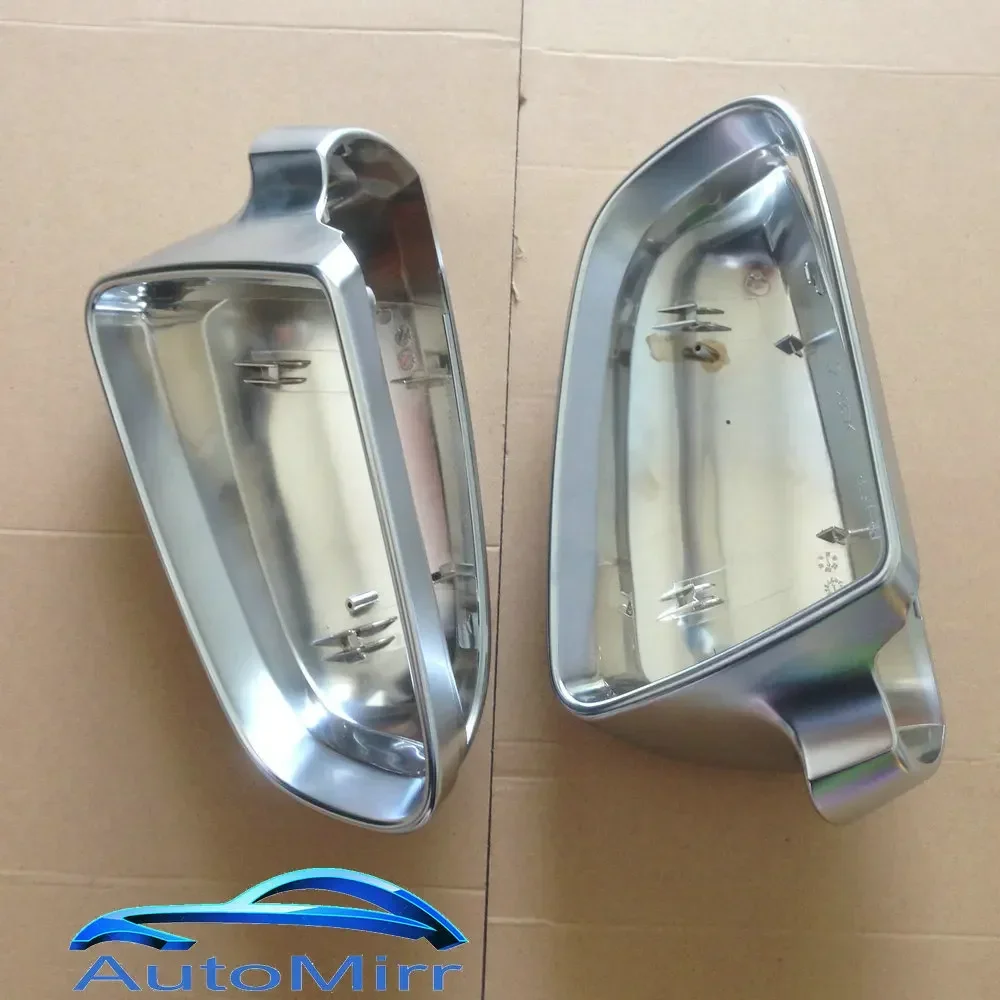 Silver Chrome Side Mirror Caps Covers for Audi A3 S3 8P A4 B7 B6 A6 S6 4F C6  S3 S4 S6 A3 Sportback Matte satin 2002 2004 2008