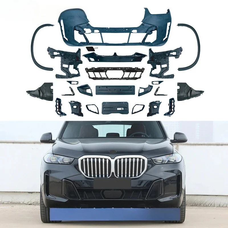For X5 LCI MT G05 G18 Late Model MTech Front and Rear Bumper Wheel Arch Wide Body KitSuitable