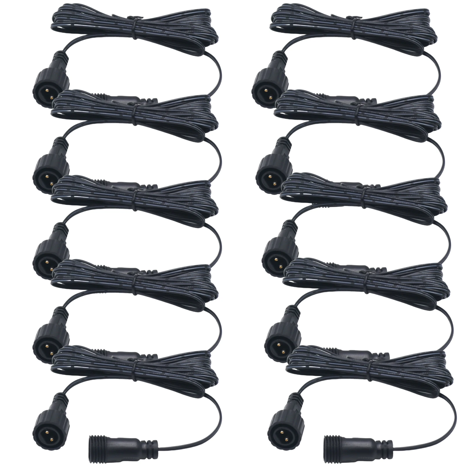 3M Extension Cable for Solar Panel 1/2/5/10pcs Waterproof Cable 2 Pin Male to Female Connector Floodlight Universal 3M Cable