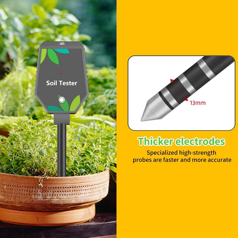 WCS-8 In One Multifunction Soil Meter Digital Ph/EC/Light/Moisture/Fertility/Thermometer/Hygrometer Test For Gardening