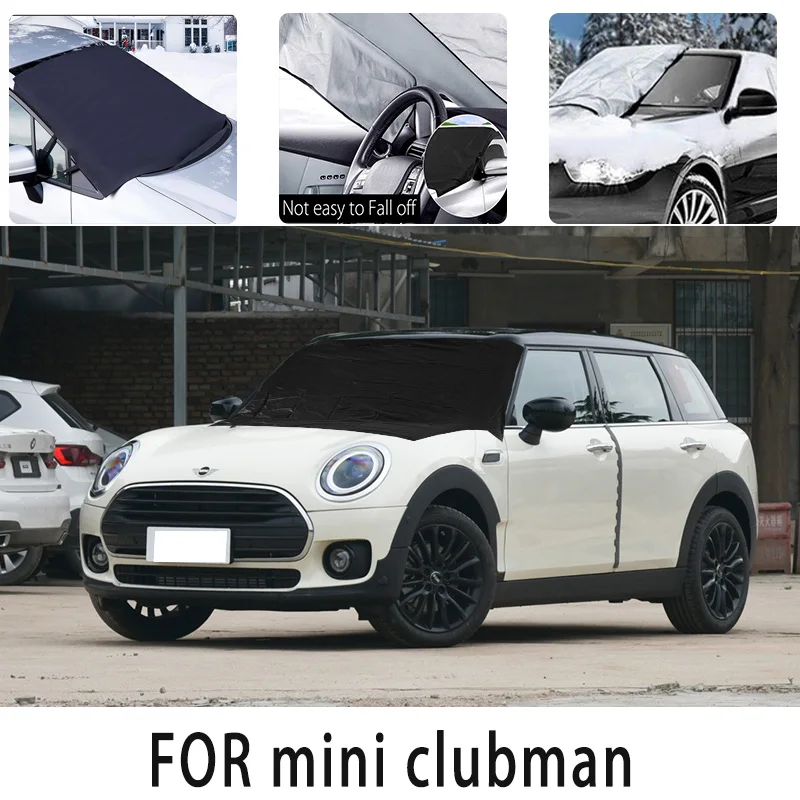 

Car snow cover front for mini clubman Snowblocking heat insulation sunshade Antifreeze wind Frost prevention car accessories