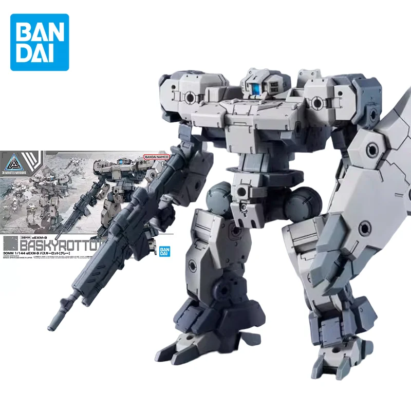 Bandai Original 30MM Anime EEXM-9 BASKYROTTO(GRAY) Action Figure Assembly Model Toys Collectible Model Gifts for Children