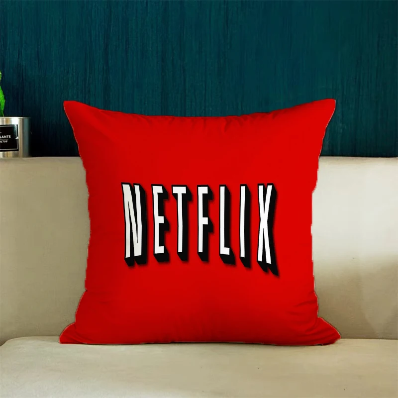 Decorative Pillow Cover for Living Room Cushions N-Netflix Pillowcases for Pillows 45x45 Cushion Cover Home Decor Pillowcase Bed