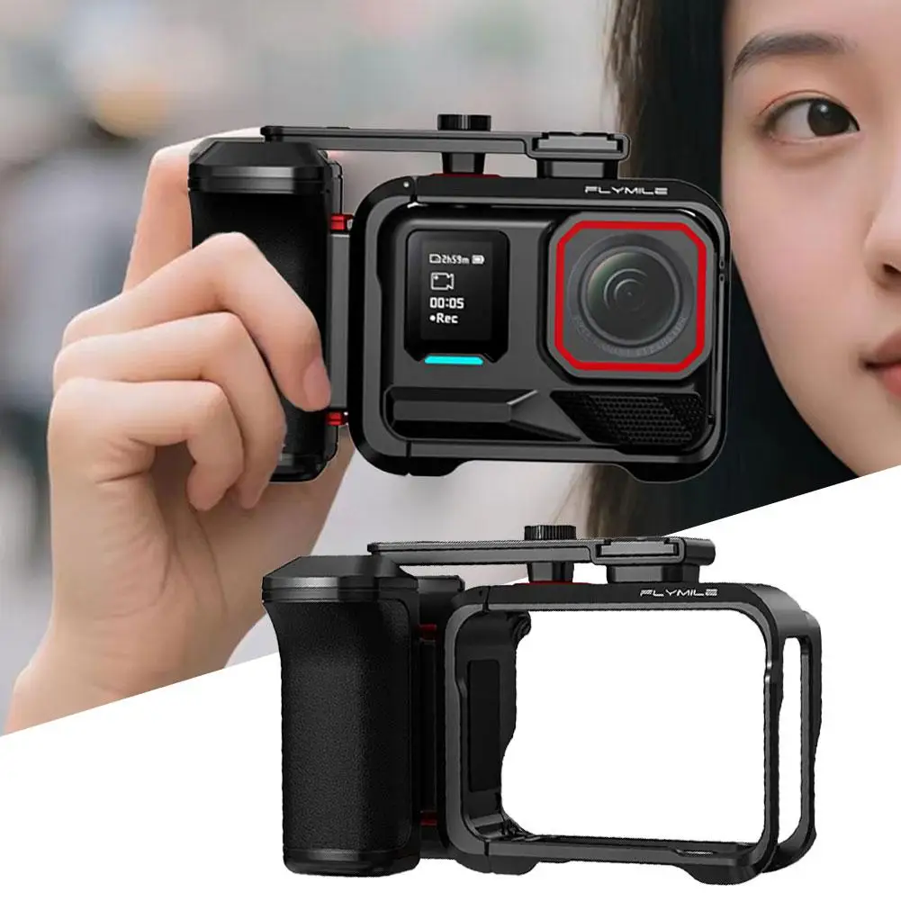 For Insta360 Ace Pro1/2 Street Camera Handle Set, Sports Camera, Rabbit Cage Expansion Accessories Shutter Button Photography