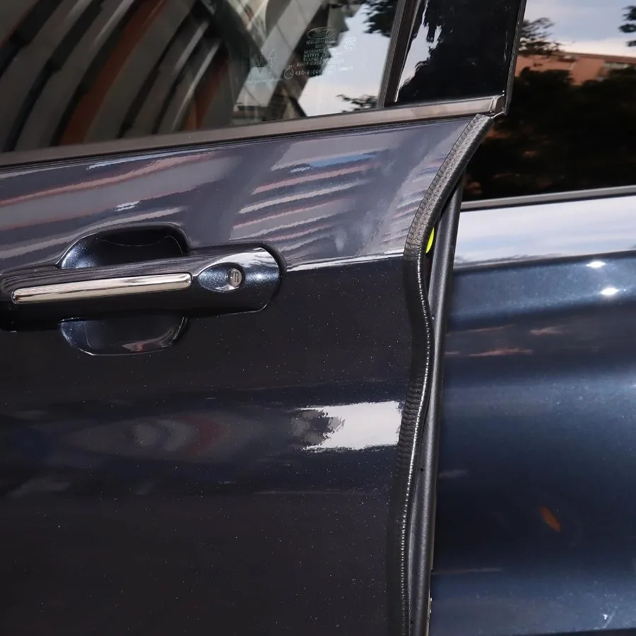 حافة حافة مطاطية سوداء على شكل حرف U مع معدنية 1/2 بوصة × 3/8 بوصة - فجوة مناسبة 3/64 بوصة إلى 1/4 شريط عزل حافة باب السيارة للطقس PVC