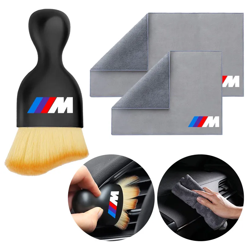 Soft Brush Car Wash Towel car Washing Cleaning Tool Air Conditioner Air Outlet Cleaning Soft Brush For BMW M Performance M1 2 M3