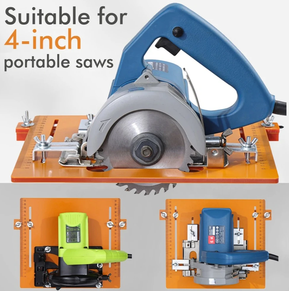 

Adjustable Cutting Machine Base Plate, Router Trimming Guide Plate for Precise Cuts, Multifunctional Woodworking Workbench Jig