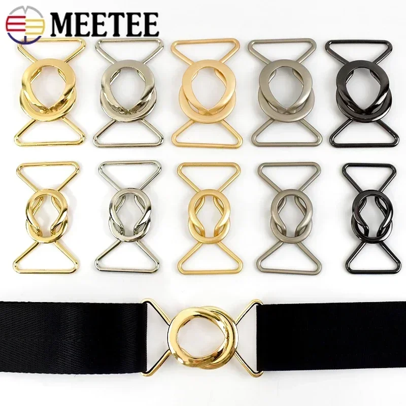 1/2/3/4/5Pcs 20/25/30/35/40mm Metal Women Coat Buckles Down Jacket Dress Decor Button Garment Belt Clamp Clasp Accessories