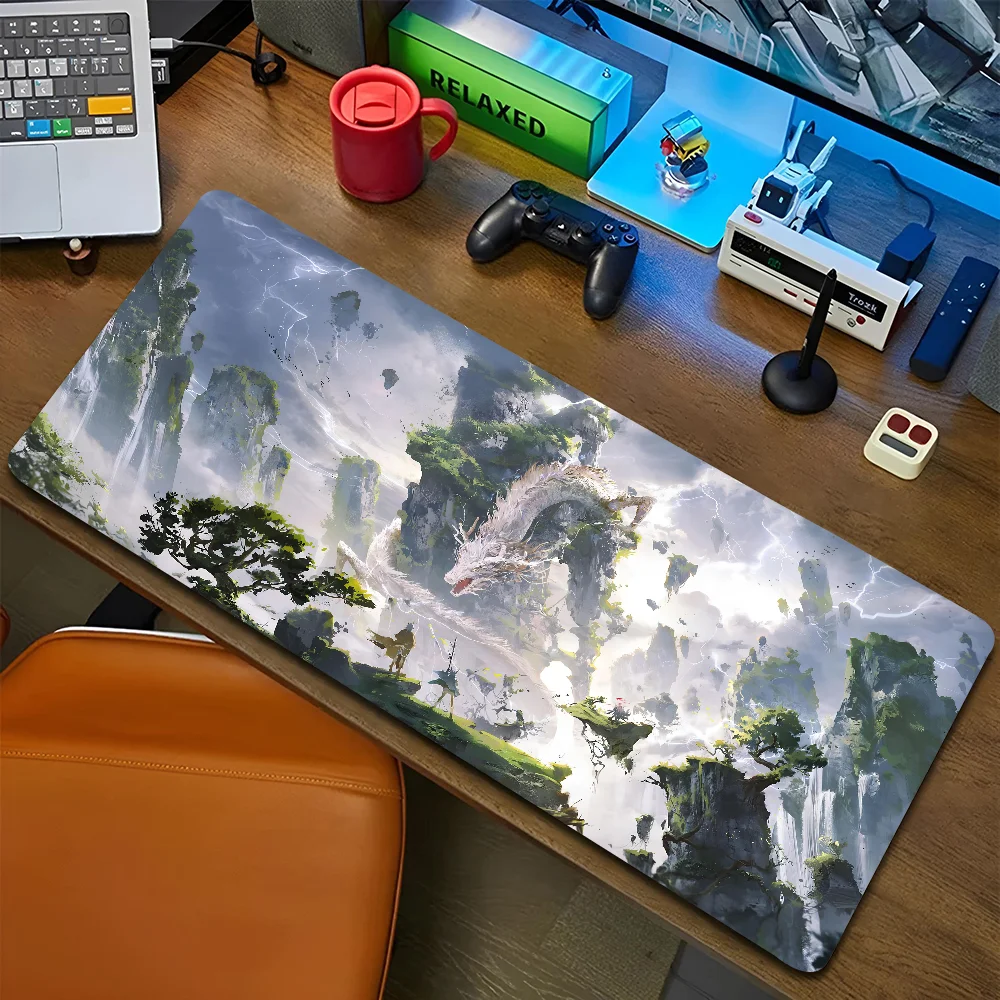 1pc hot online illustrator Ying Yi Non-slip Mouse Pad Suitable For Office Computers Laptops E-sports Game Desk Mats XXL Keyboard