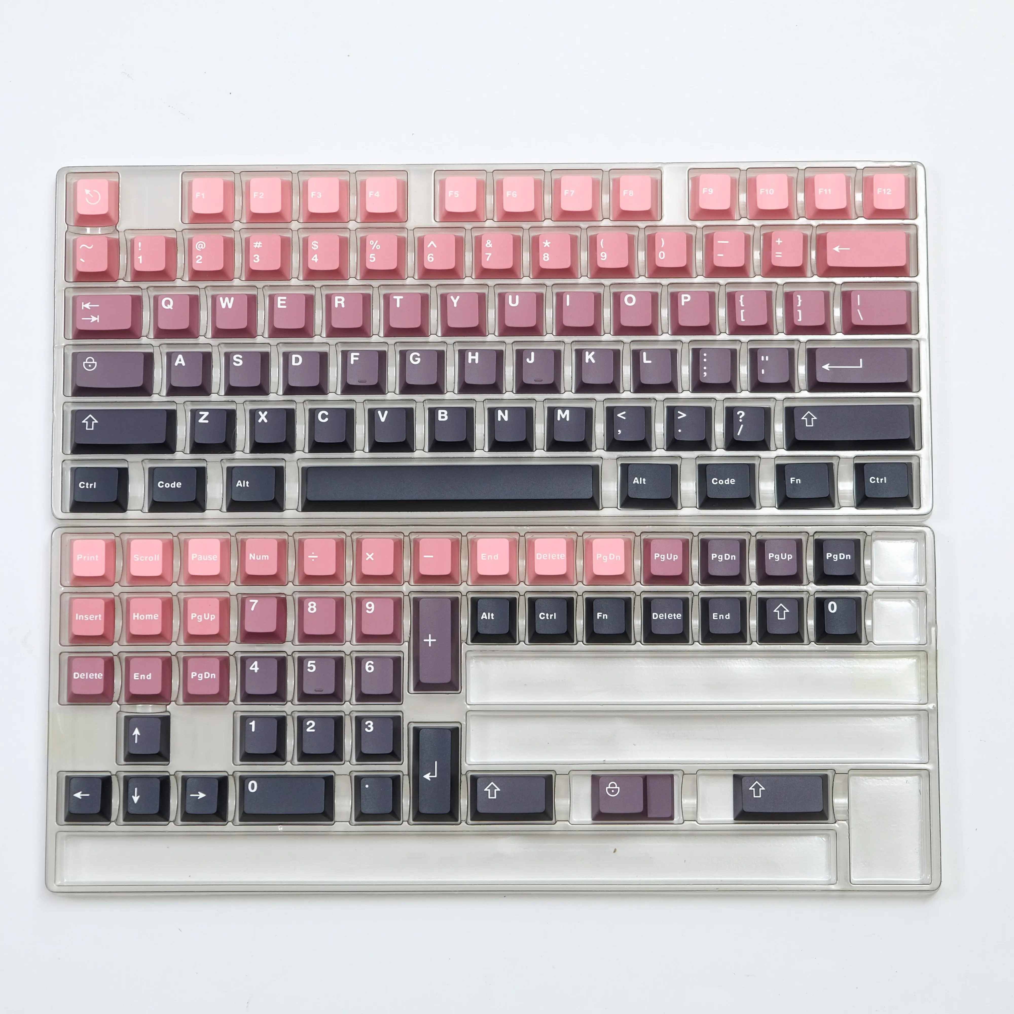 Premium quality decent ABS Keycaps Double shot gradient colors scheme for mx mechanical keyboard wooting kbdfans