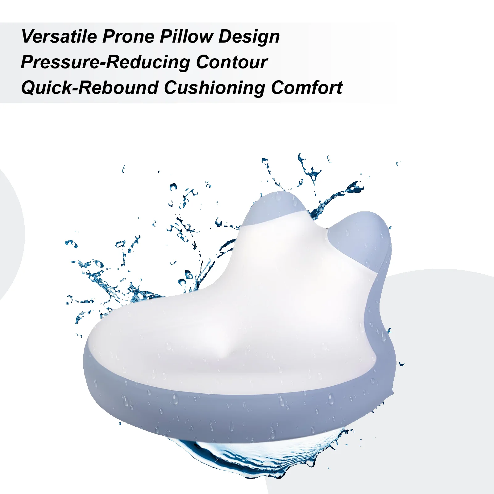 

Prone Pillow Cat Ear Shape Waterproof Cute Stomach Sleeping Bed Prone Pillow For Women Men Adults Seniors Middle-Aged Person