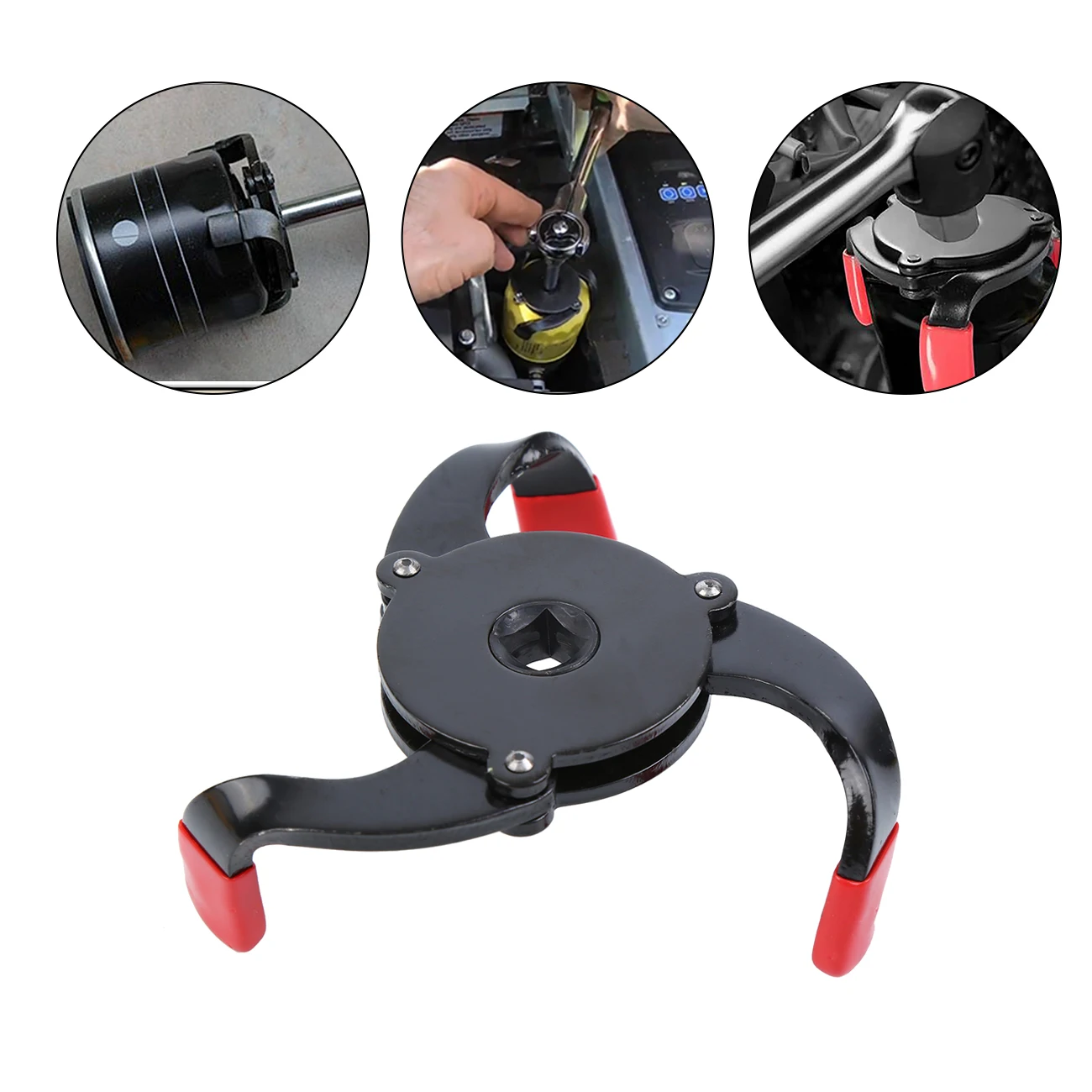 Samger Universal car 3 Jaw Oil Filter Remover Tool Cars Oil Filter Removal Tool Interface Special Tools Oil Filter Wrench Tool