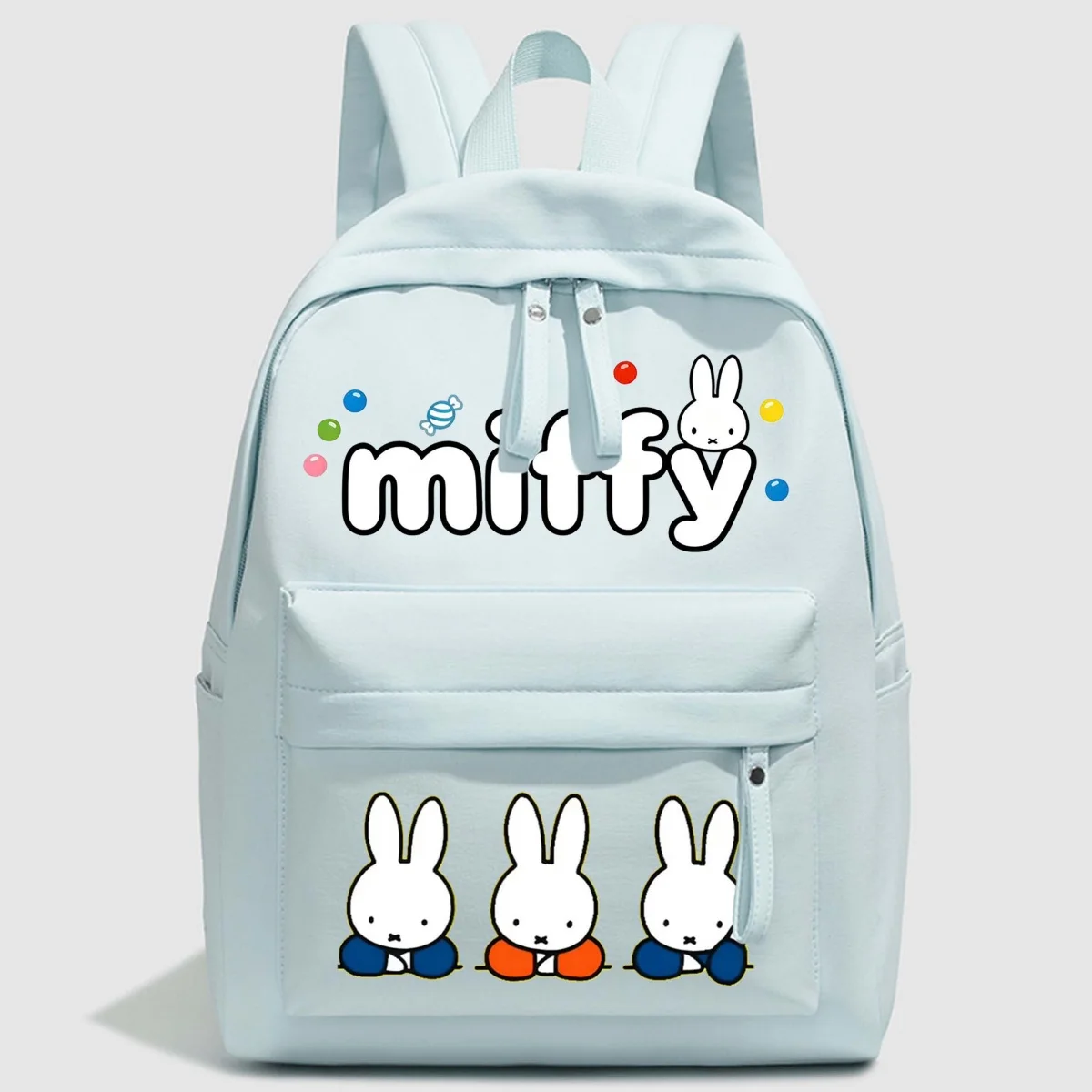 Nieuwe Miffy-rugzak voor meisjes trendy rugzak met grote capaciteit cartoon computertas student casual mode schattige reisrugzak