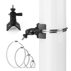 Camera Mount Pipe Mounting Bracket Adjustable Camera Mount Holder Pole Mount for Ring Stick Up Cam/Spotlight Cam/EufyCam 2C