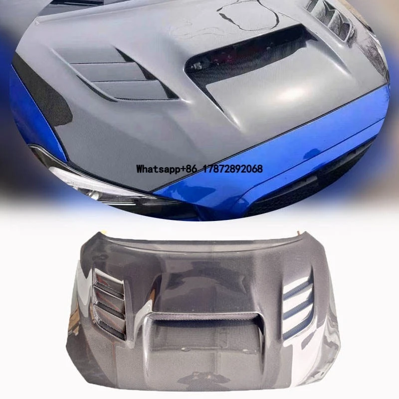 

Carbon Fiber Hood for WRX STI 2015-2018 Real Carbon Fiber Body Kit with Easy Installation
