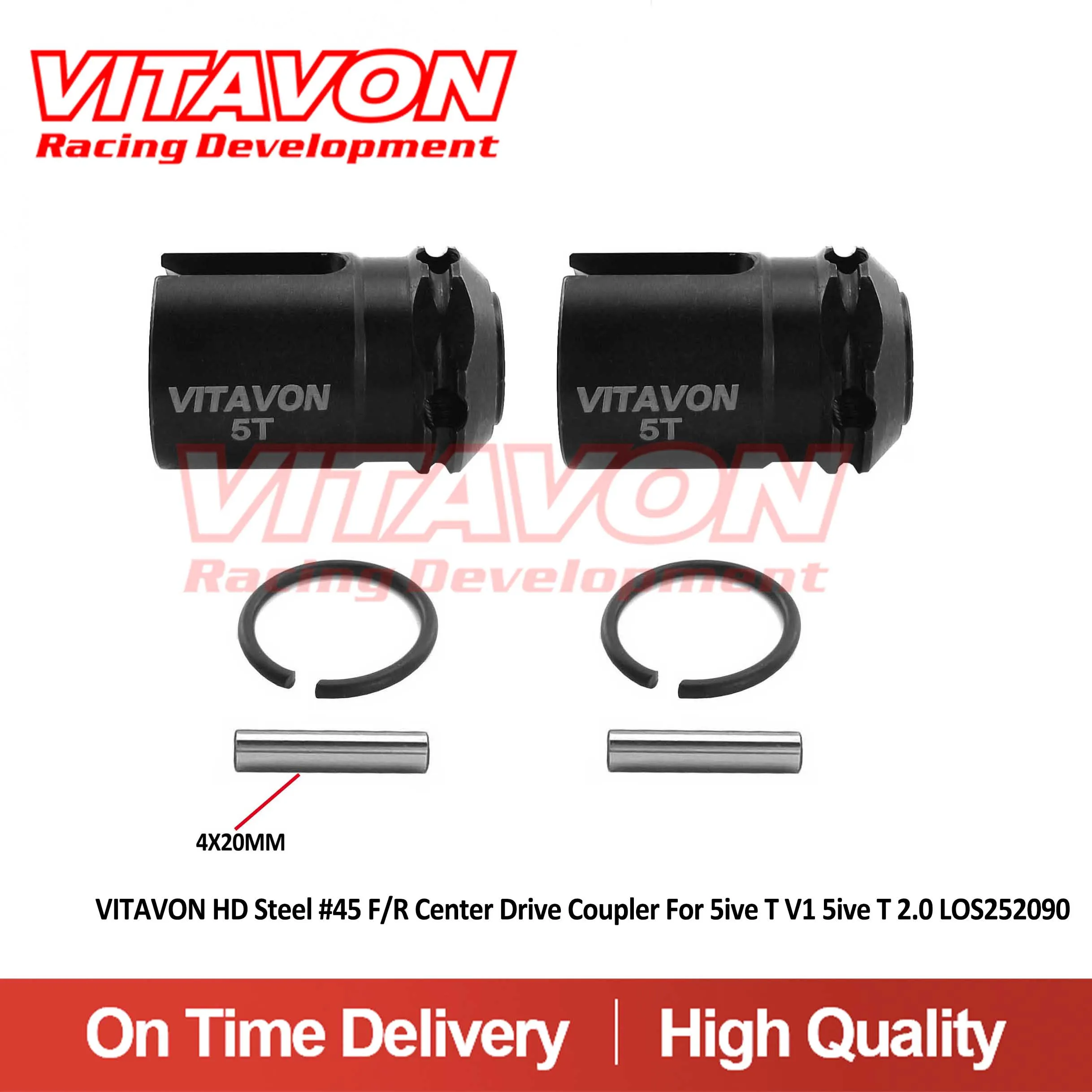 

VITAVON HD Steel #45 F/R Center Drive Coupler For 5ive T V1 5ive T 2.0 LOS252090