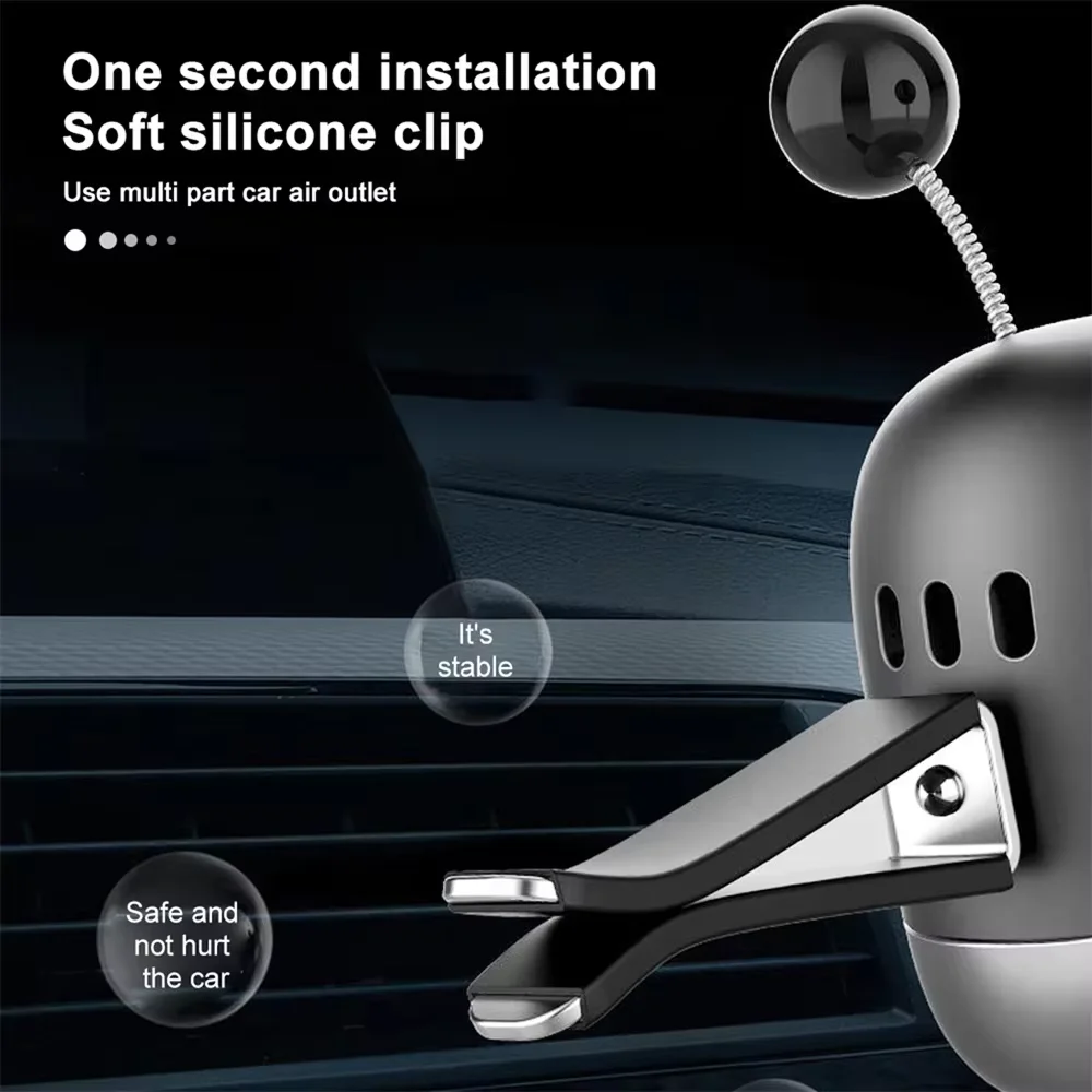 إرسال 3 لصق سيارة الروائح سيارة داخل مقاطع تنفيس الهواء روبوت الحلي الزخرفية الصلبة العطر لصق معطّر الهواء #5