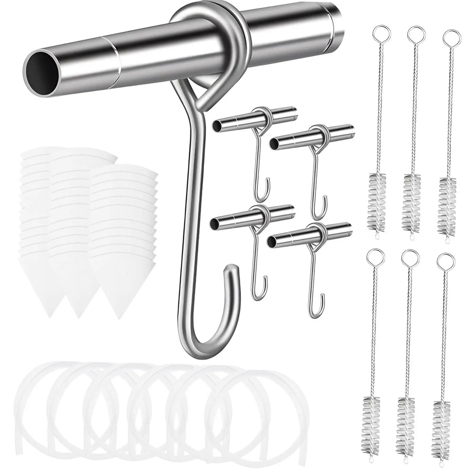 6x Maple Syrup Faucet and Hooks Set Accessories Sturdy Stainless Steel