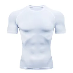 T-shirt de compression à séchage rapide pour homme, vêtement de sport, de course, de jogging, de fitness, de cyclisme, de jiu jitsu, rashguard d'été