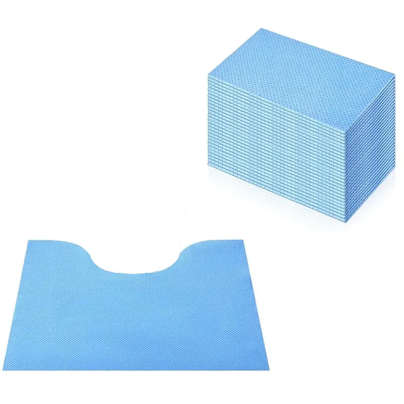 

U Shaped Toilets Mat 30Pcs Disposable Toilet Mat Non-Slip Floor Protector For Urine Absorbent Toilets Floor Mat
