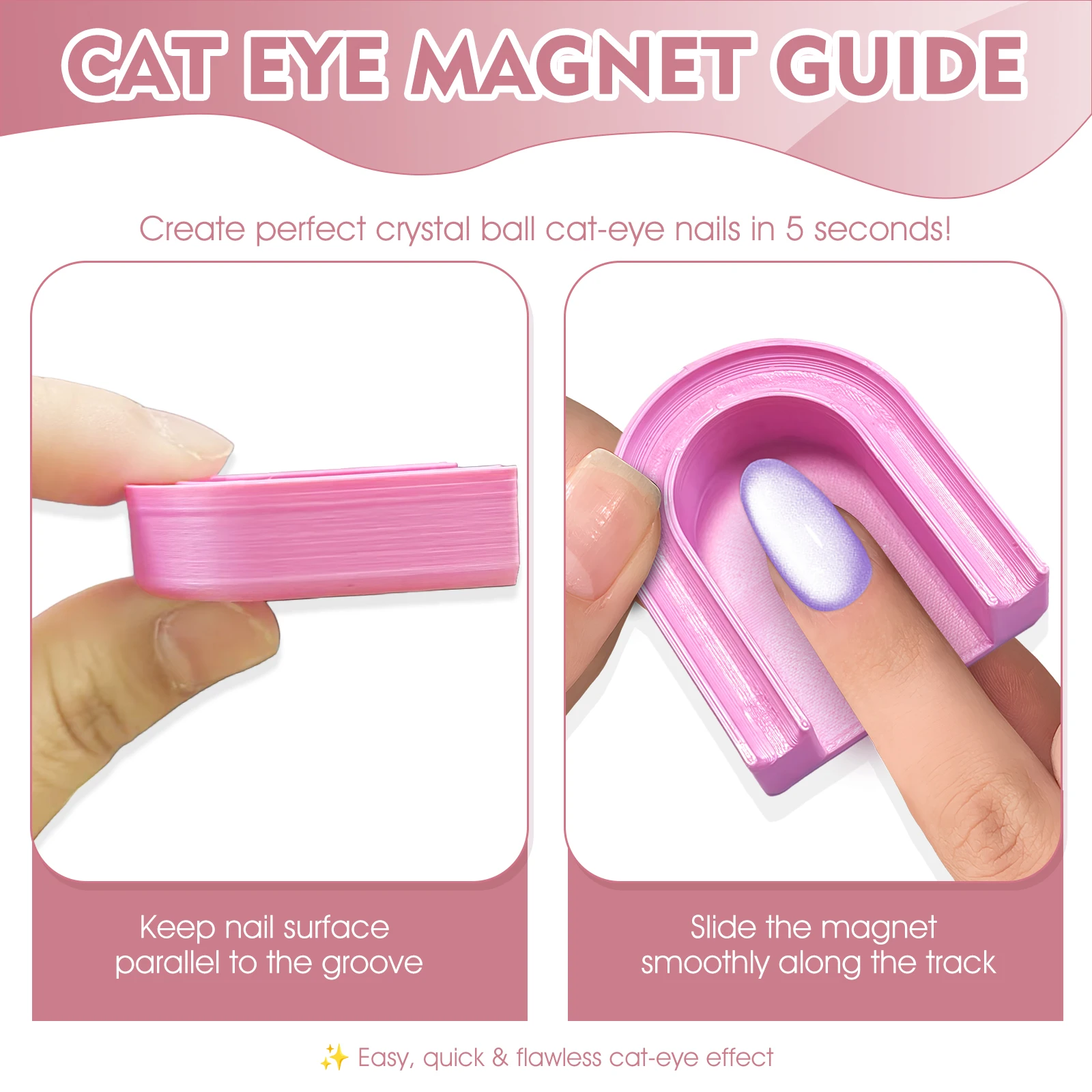 Cat Eye Nagel Magnet Assistent Halter Pad für Nail Art Magnetische Gel Polnisch Guide Tool Anfänger DIY Magnetische Nagel Helfer – Detail 4