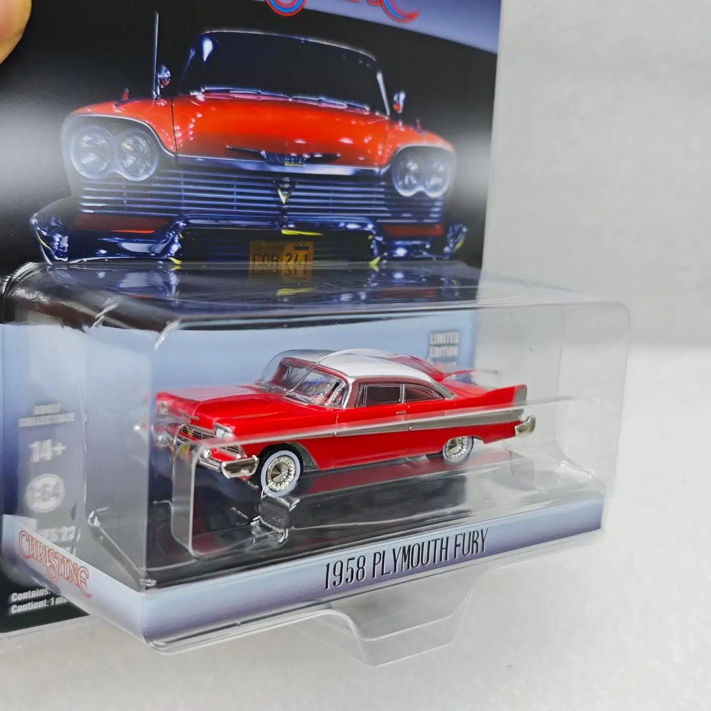 

GreenLight 1:64 1958 Plymouth Fury 44830-C Высокая имитация сплава, модель автомобиля, мини-игрушка, коллекция, подарок