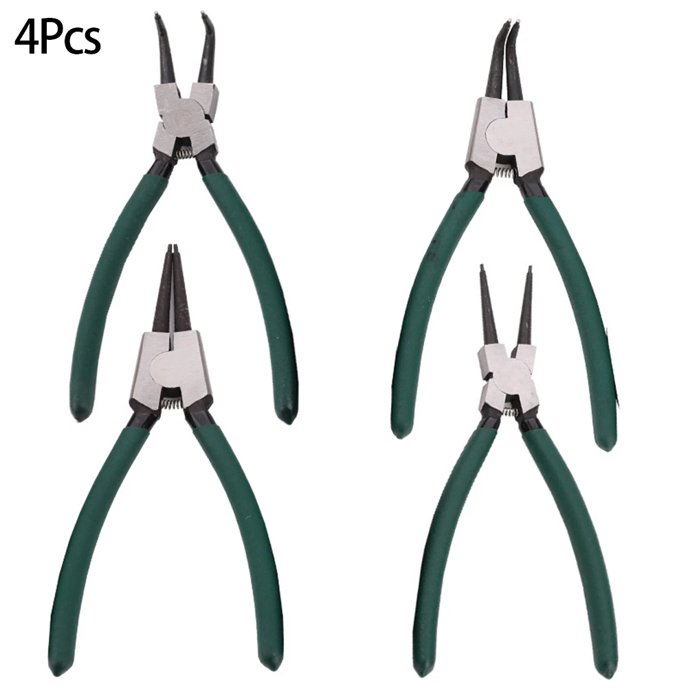 For Professional Use Circlip Pliers Circlip Tool Color Green High-carbon Steel Soft Grips Effective Rust Prevention