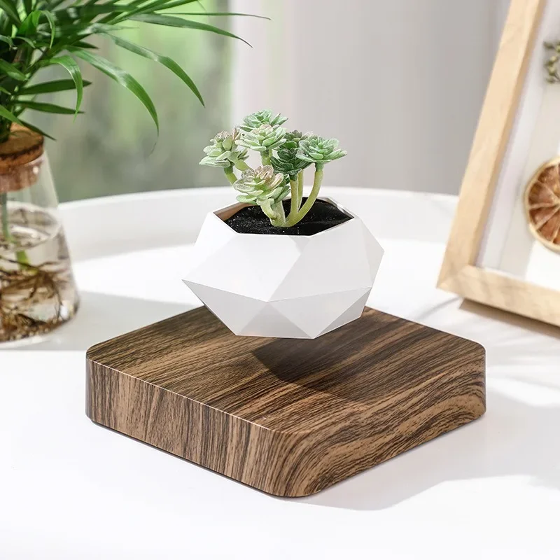 Magnetic levitation potted home decoration decorations Valentine's Day creative gifts minimalist modern green plant office