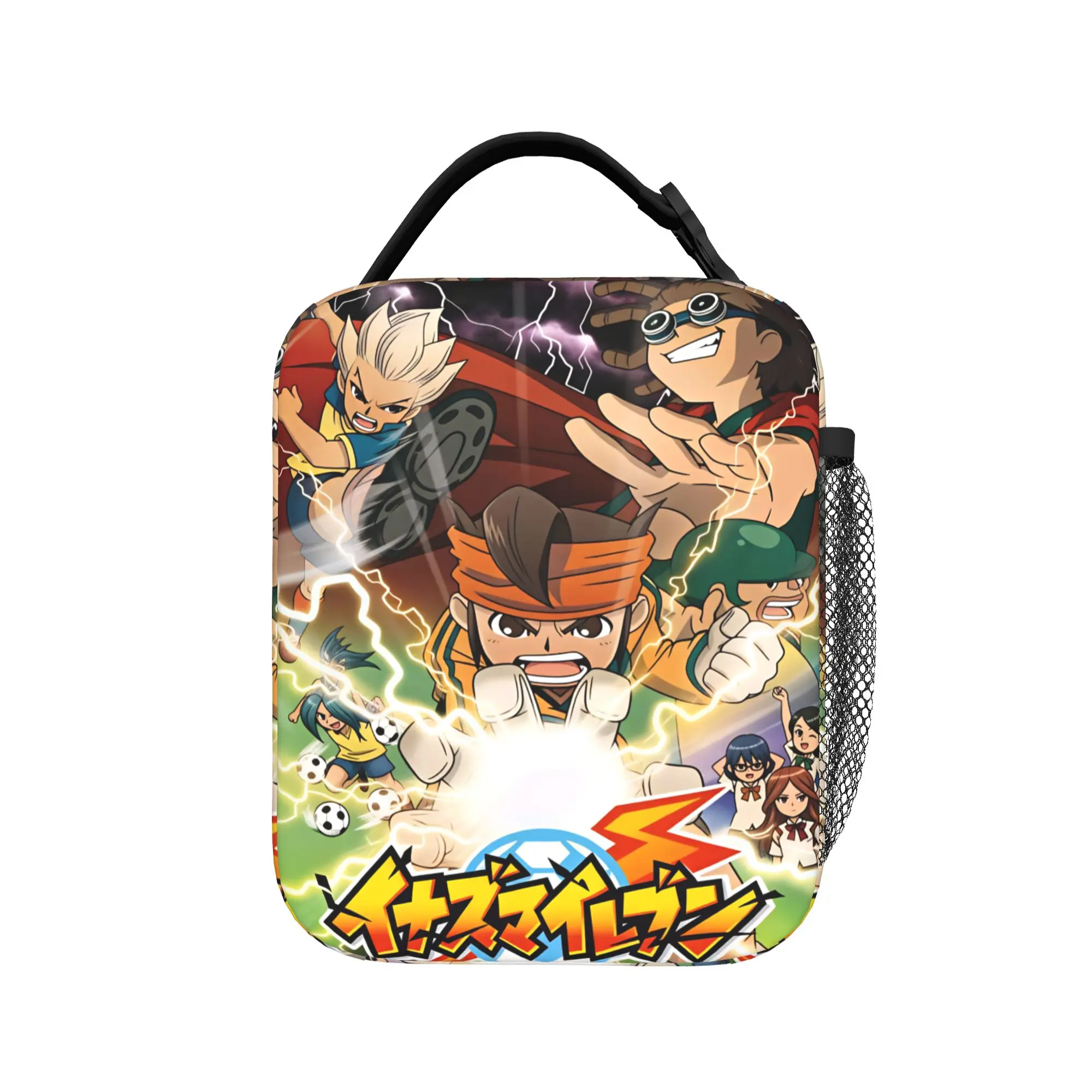 Inazuma Eleven Lunch Bag  Cute Lunch Box Travel Convenient Thermal Lunch Bags For Adult Oxford Graphic Cooler Bag