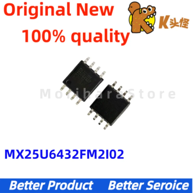 5 PCS/Novo original MX25U6432FM2I02 25U6432F SOP8