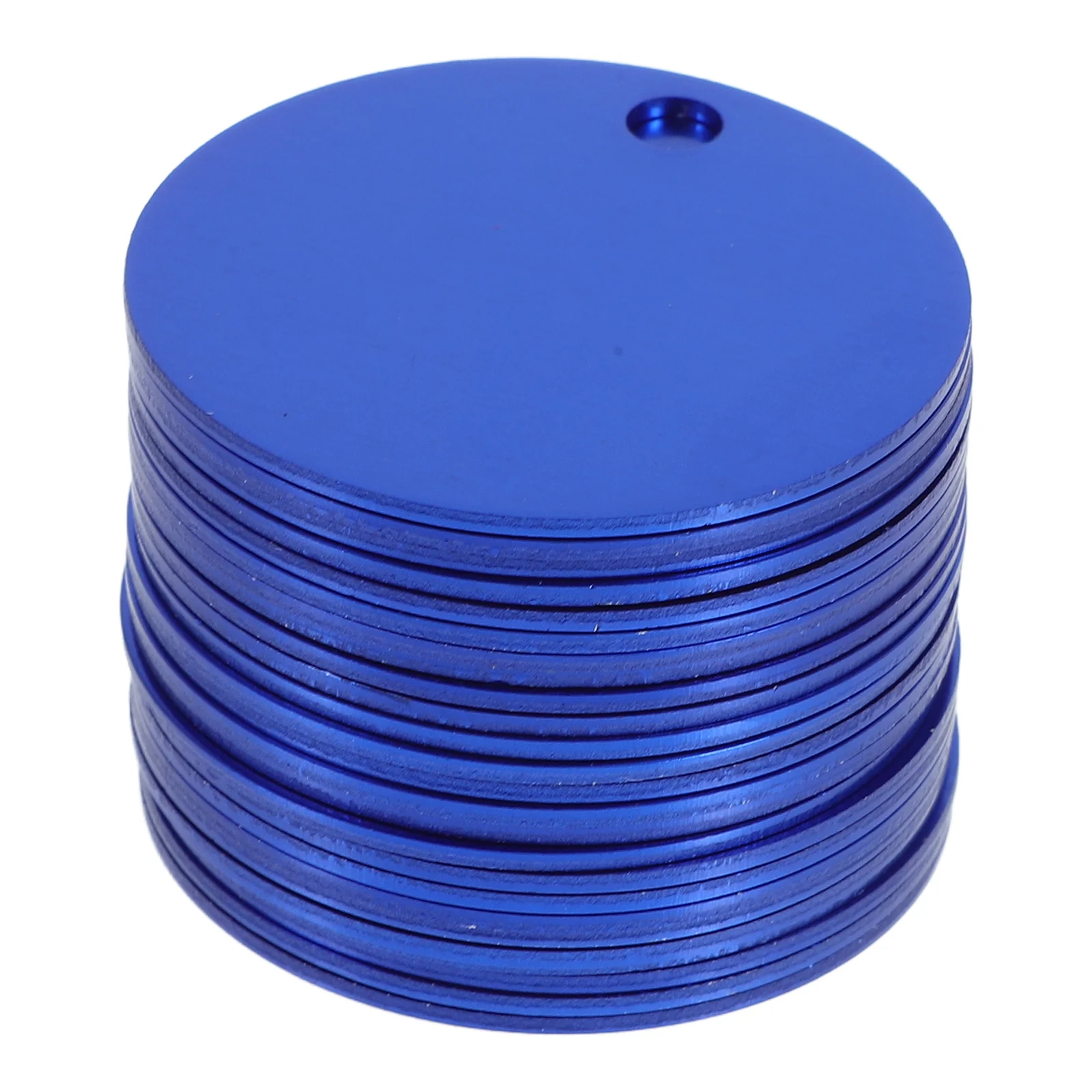 

25 Pcs Aluminum Dog Tags Label Round Pendant Key Ring Blanks Copper Disc Solid Stamping Animal Bulk