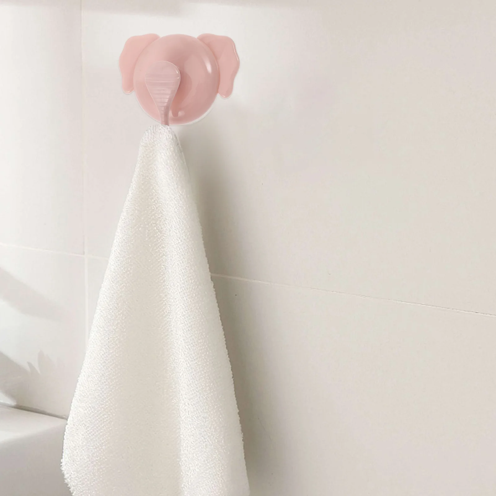 

4Pcs Suction Hooks Strong Suction Cup Bathroom Kitchen No Drill Hook Towel Robe Hanger Cute Shower Organizer