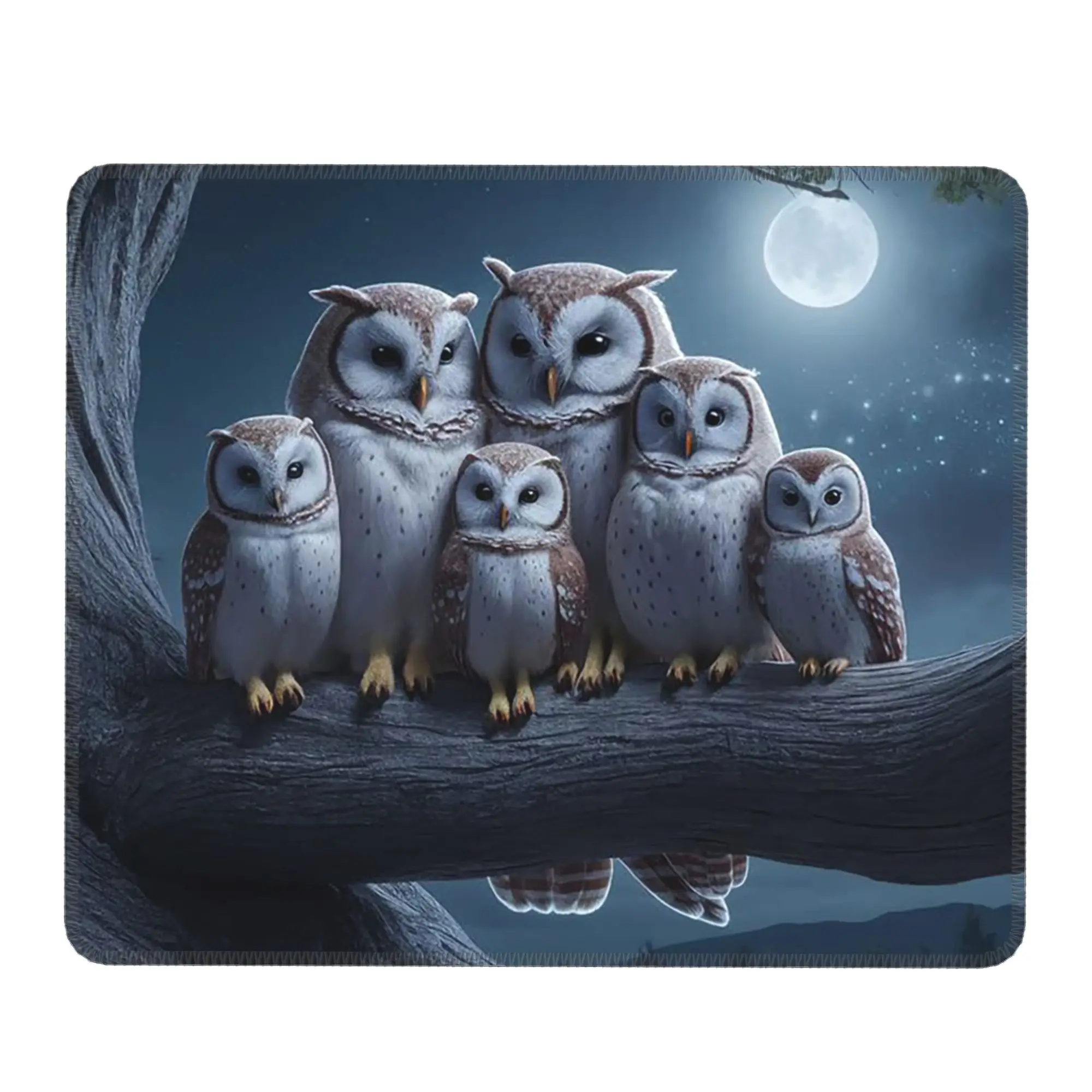 Cute Owl Stand On Branch Mouse Pad Computer Keyboard Mouse Mat Gaming PC Laptop Desk Mat Office Table Mats