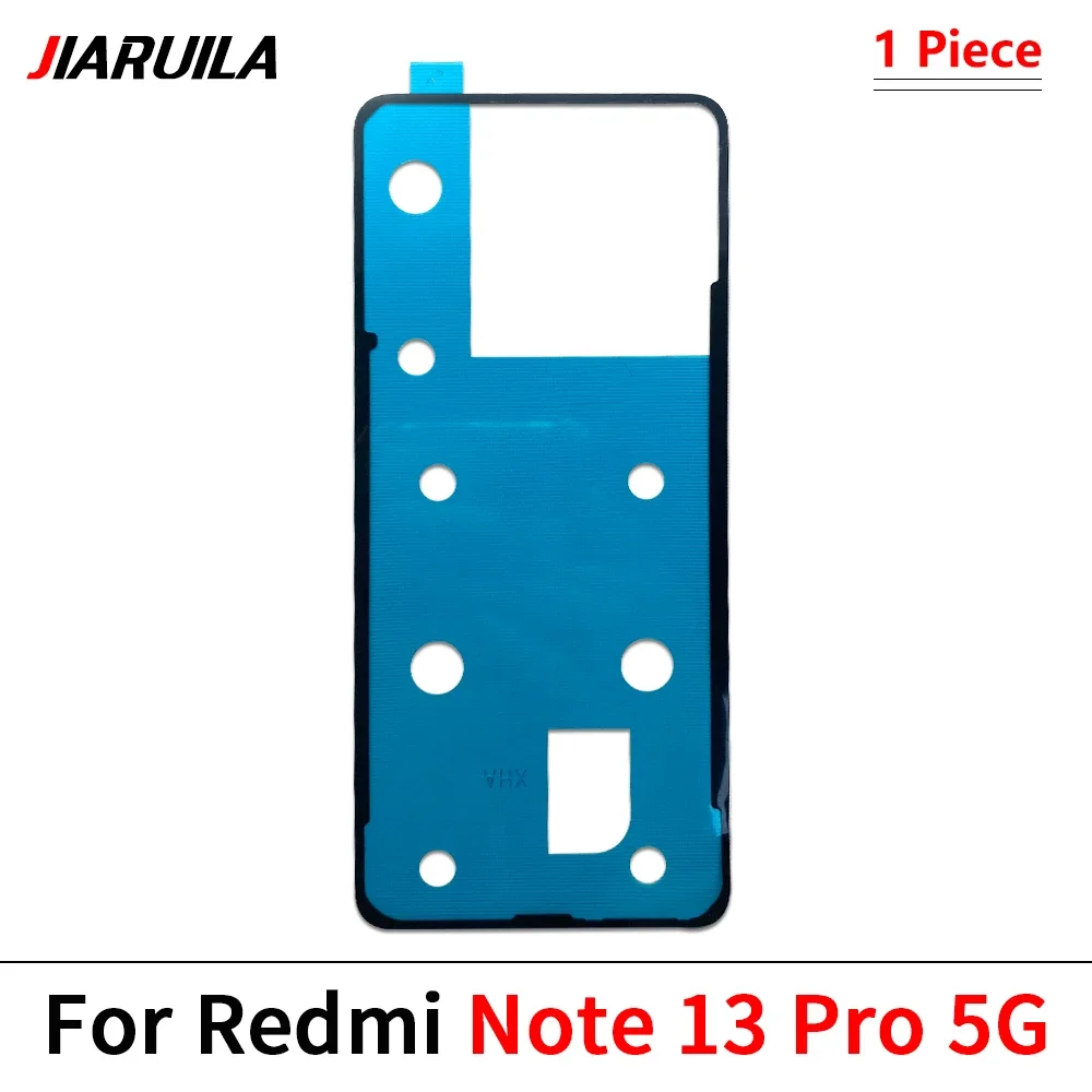 5Pcs，Waterproof  Adhesive Back Housing Case Battery Cover Glue Stickers Tape For Xiaomi Redmi Note 12 4G 13 5G 12 13 Pro Plus 5G