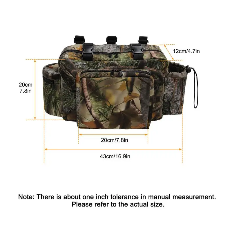 Tree Stand Bag Treestand Camouflage Hunting Bags Waterproof Lightweight Tree Stand Bags with Bottle Pouch Hunting Pack