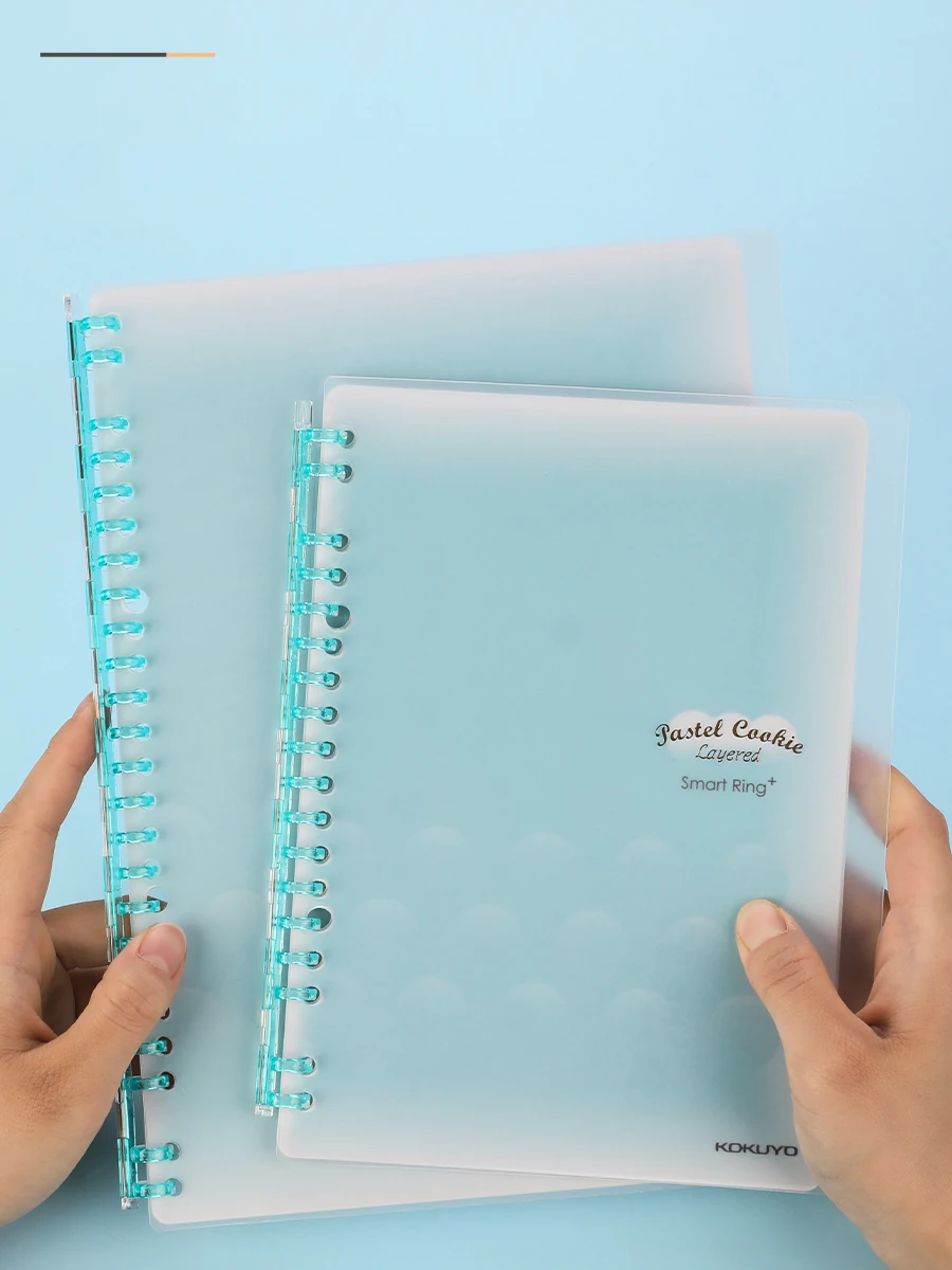 Japan KOKUYO Pastel Cookies Series Loose-leaf Notebook Smart Ring Thin Book A5 B5 Replaceable Loose-leaf Paper