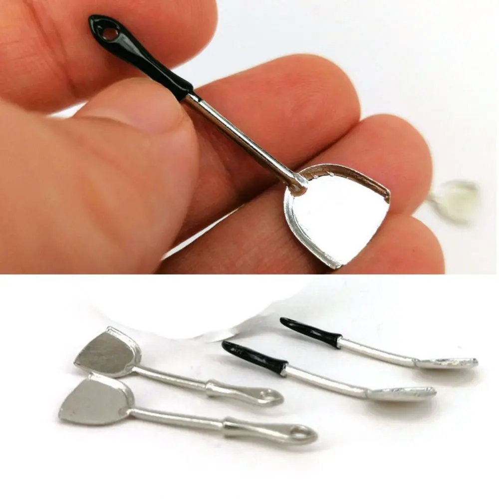 High Quality 1:12 Miniature Stir Spoon Mini Multistyles Casserole Spatula DIY Accessories Miniature Dollhouse Decoration