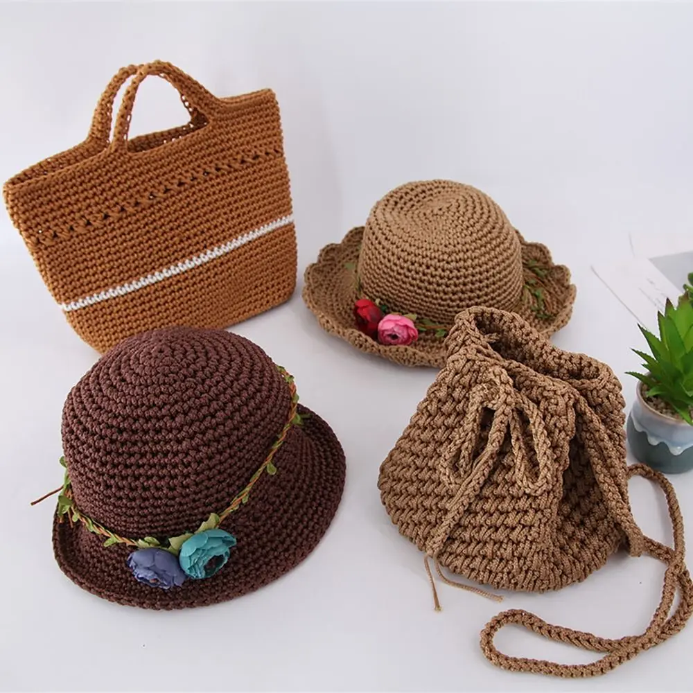 200M 3mm Rope Textured Hat Bag Shoe Doll Macrame Hollow Line Nylon Wool Cord Hand-Woven Handicrafts Thread DIY Knitting Weaving