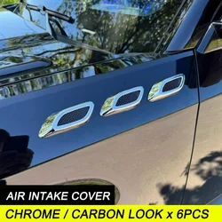 For Golf 4 5 6 7 Peugeot 508 2008 BMW E60 E90 F30 Fiat 500 Universal Car Side Fender Air Vent Intake Decoration Cover