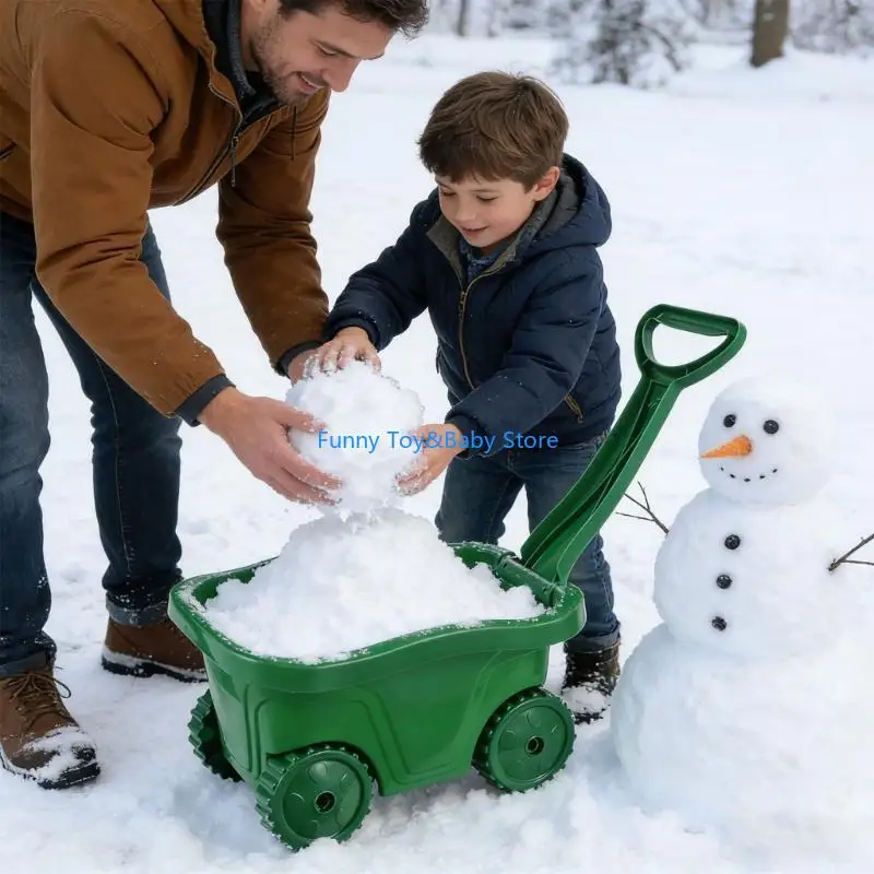معدات البستنة للأطفال مجموعة ألعاب للهواء الطلق عربة سحب لحديقة الشاطئ وساحة لعب الثلج هدية تعليمية من 2 إلى 4 C90B