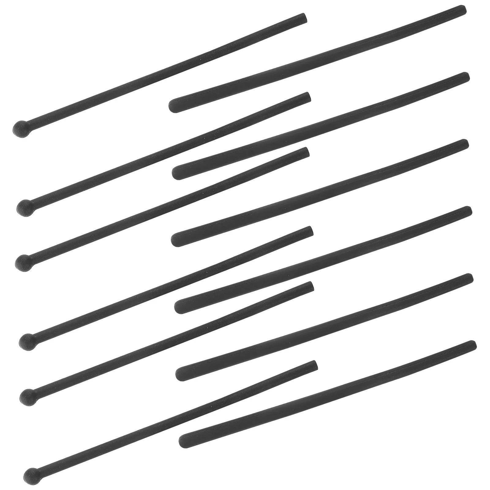 

12pcs Glasses Tips Silicone Leg Covers Non slip Ear Glasses Stem Covers Pads Thin Grip Black Stem Repair Accessories