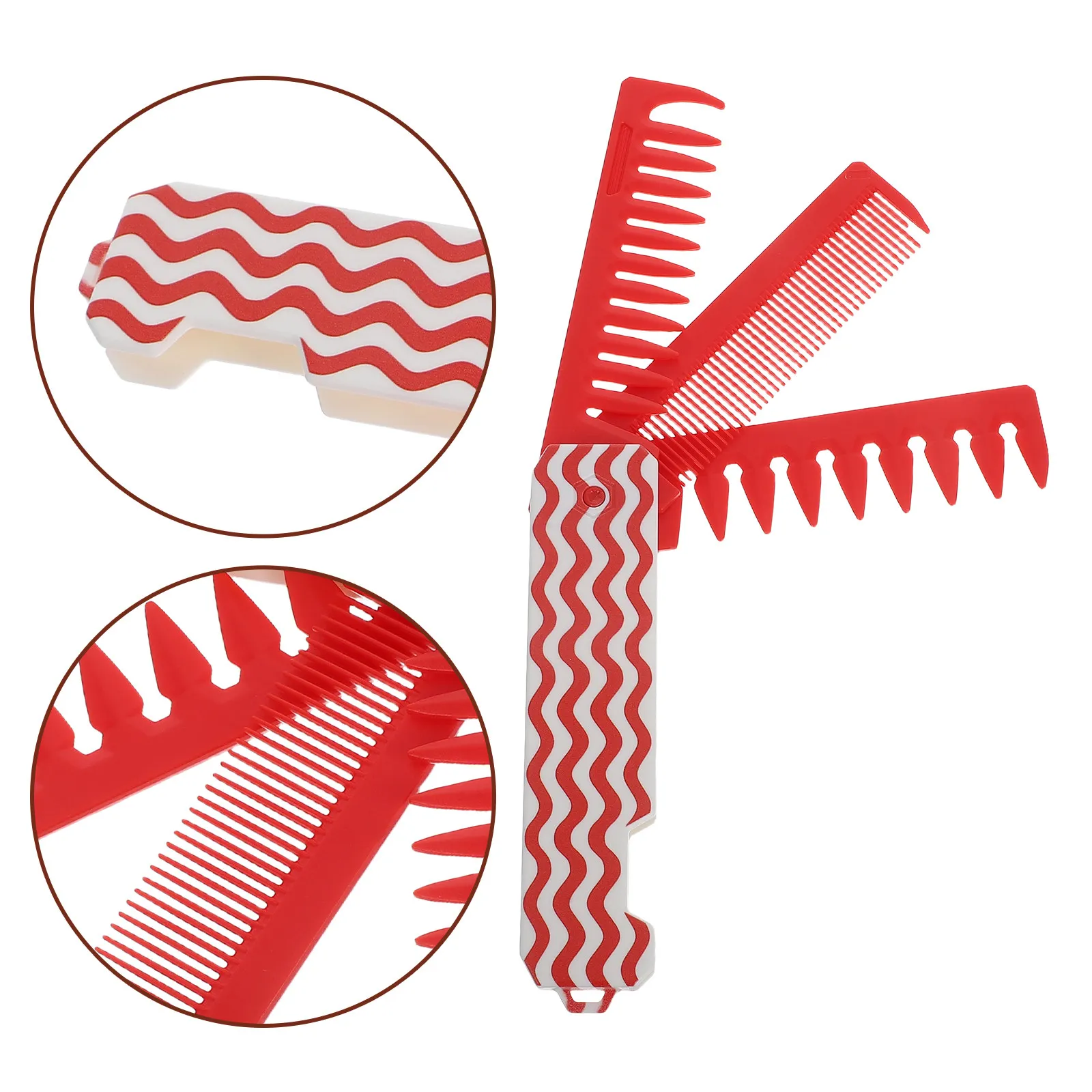 

Foldable Pocket Comb for Women Portable Mini Travel Hair Comb Wide Tooth Detangling Antistatic Styling Tool for All Hair Types