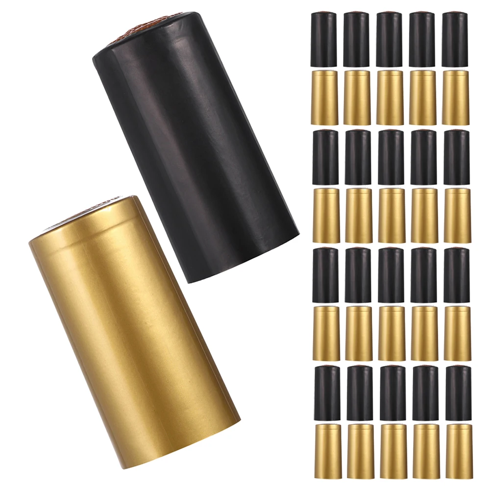 

400pcs Bottle Caps Shrink Wraps Precise Fit Sturdy Material High Heat Resistance PVC Sealing Accessories Bottle Seal Heat