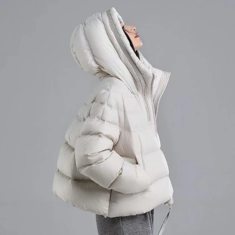 Women Hooded Warm Women's Down Jacket 2025 Winter New Women High Quality White Goose Down Women Down Jacket Fashion Parker H755