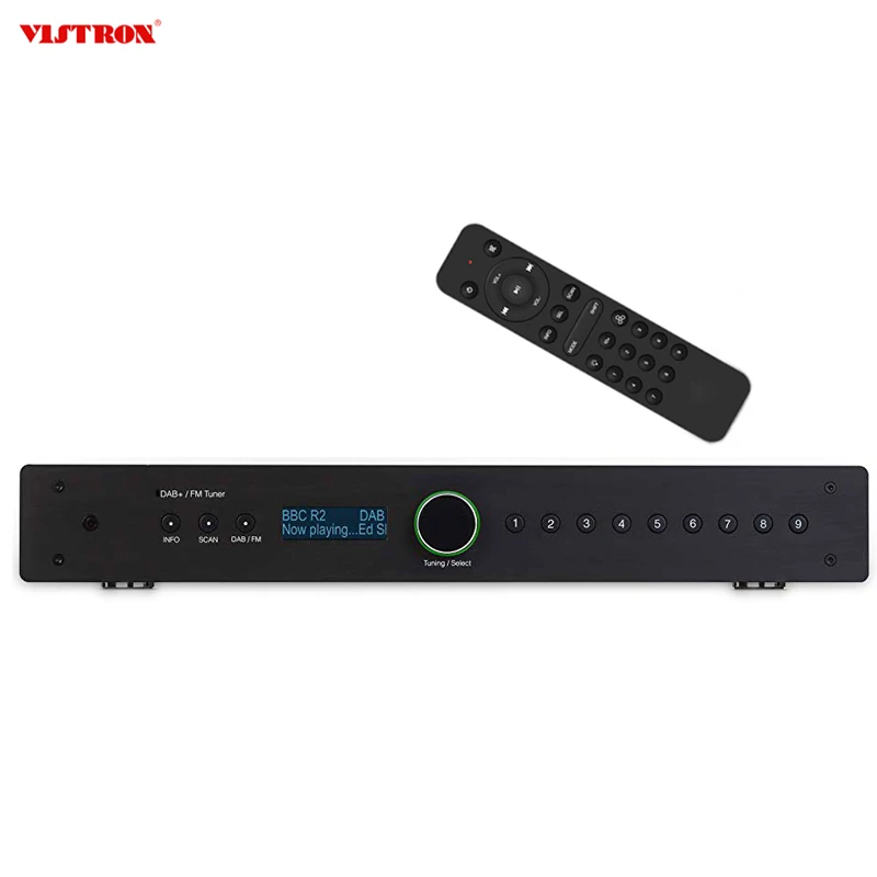 Radio Audio rumah, DAB Hi-Fi Stereo Internet DAB dan Radio FM Tuner dengan Remote kontrol