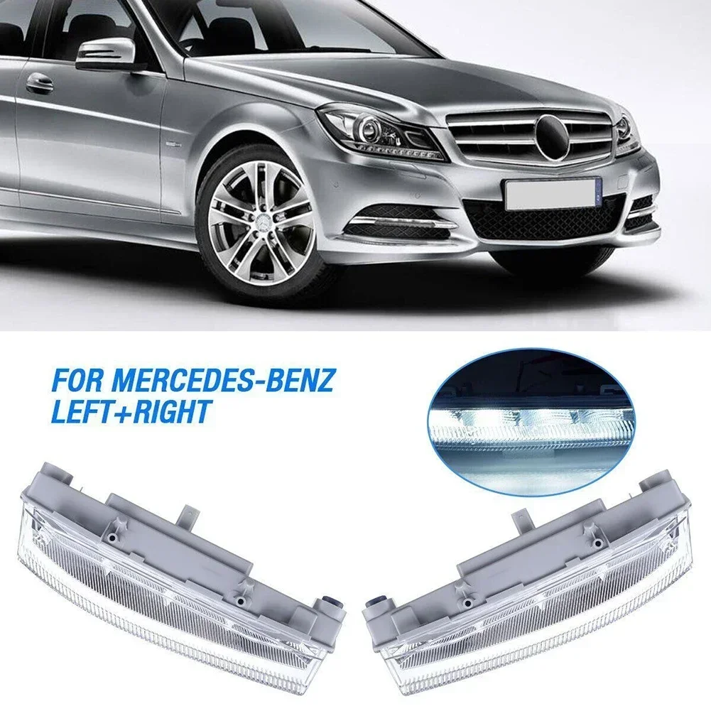 

1 Pair LED Anti Fog Daytime Running Light Fog Bulbs For Benz C E SLK Calss A207 C204 C207 W204 W212 S204 S212 R172 2007-2015