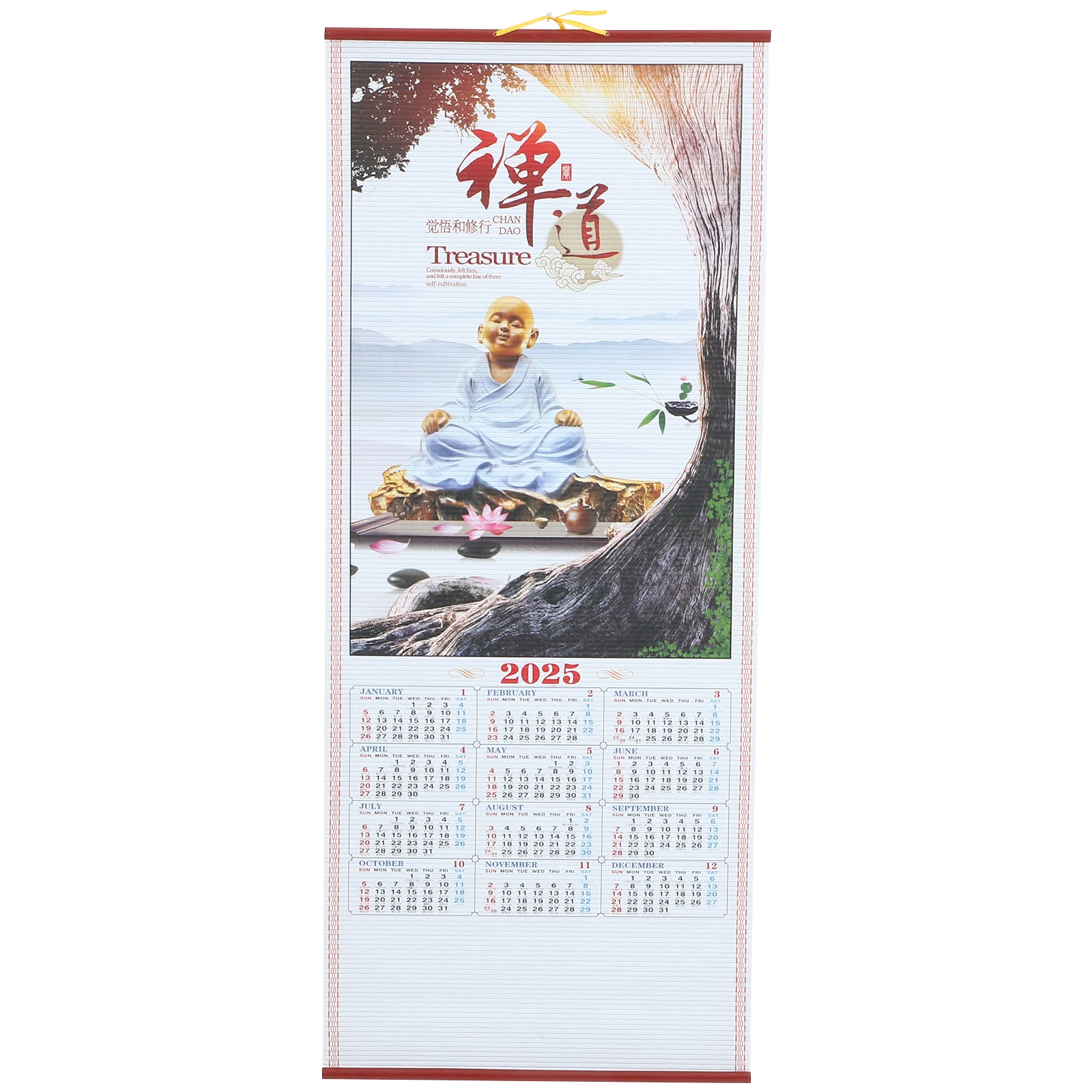 تقويم معلق لعام 2025، تقويم جداري شهري للمكتب المنزلي، منظم تخطيط مطبوع شفاف، تمرير ورق مزخرف مع